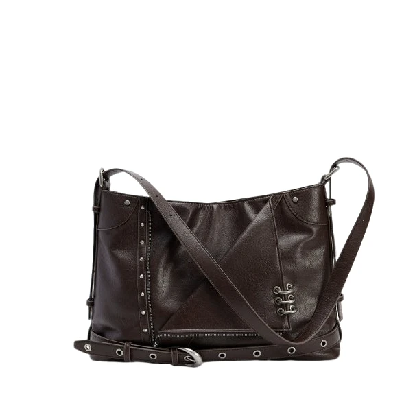 URBAN REVIVO2025秋季新款女时髦街头风单肩斜挎包UAYB50005