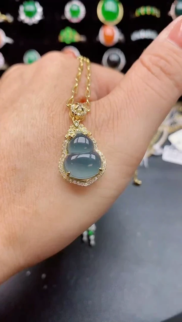 【闪购商品】翡翠吊坠(赠链)银S925镶嵌0580550