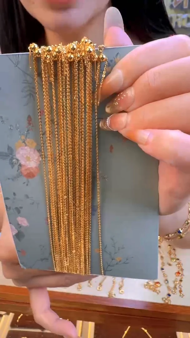 50cm1.0mm针式抽拉闪o链1.38g（多样性发货）