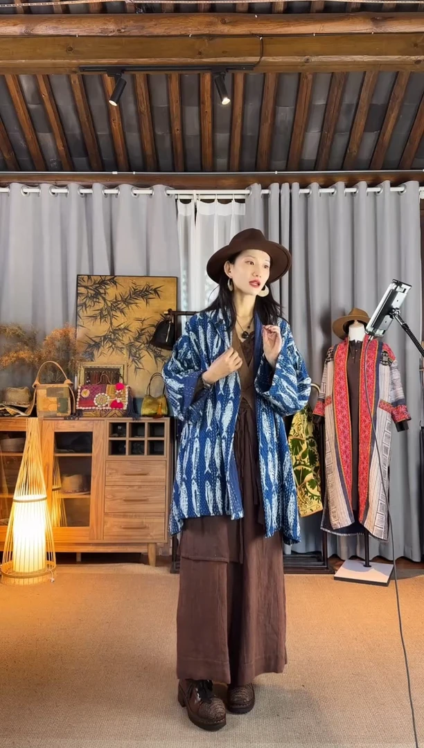 小*酱设计师款鱼多多中长外套