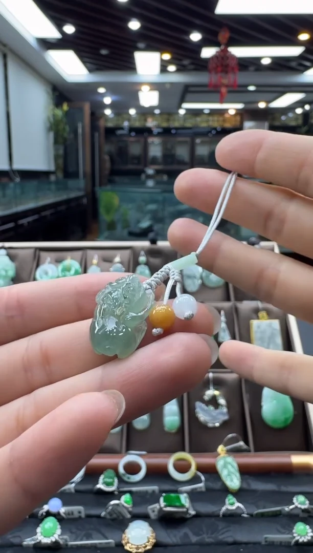 未镶嵌把件翡翠手机链