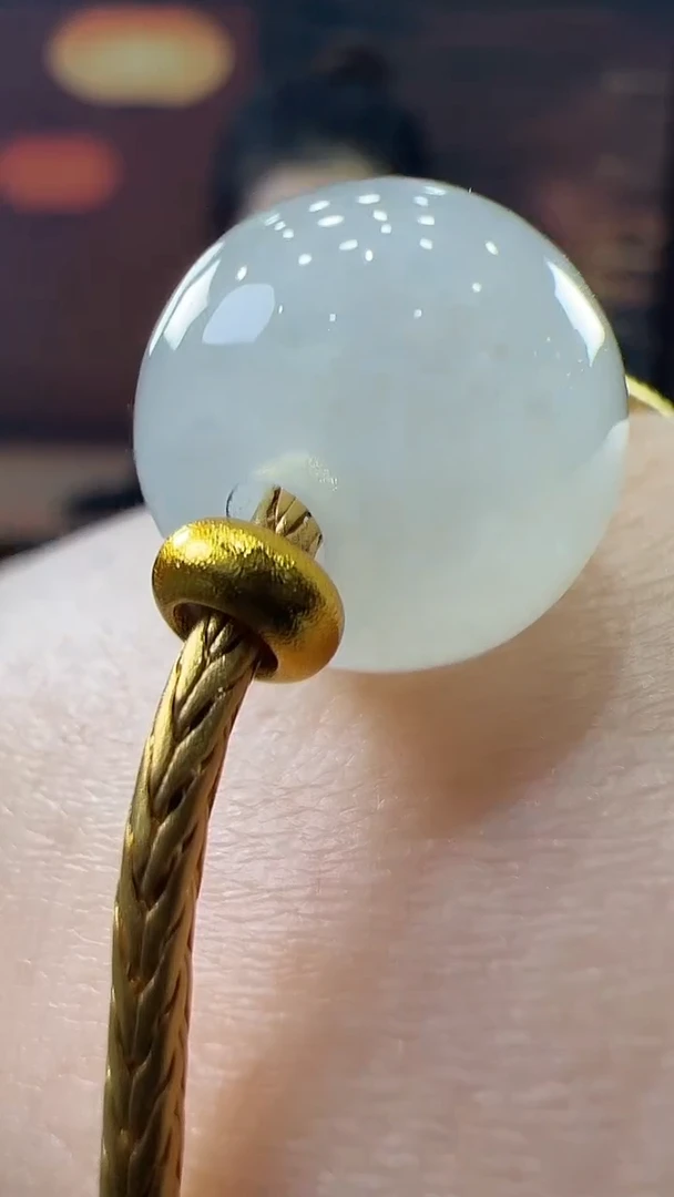 未镶嵌挂件翡翠路路通手链