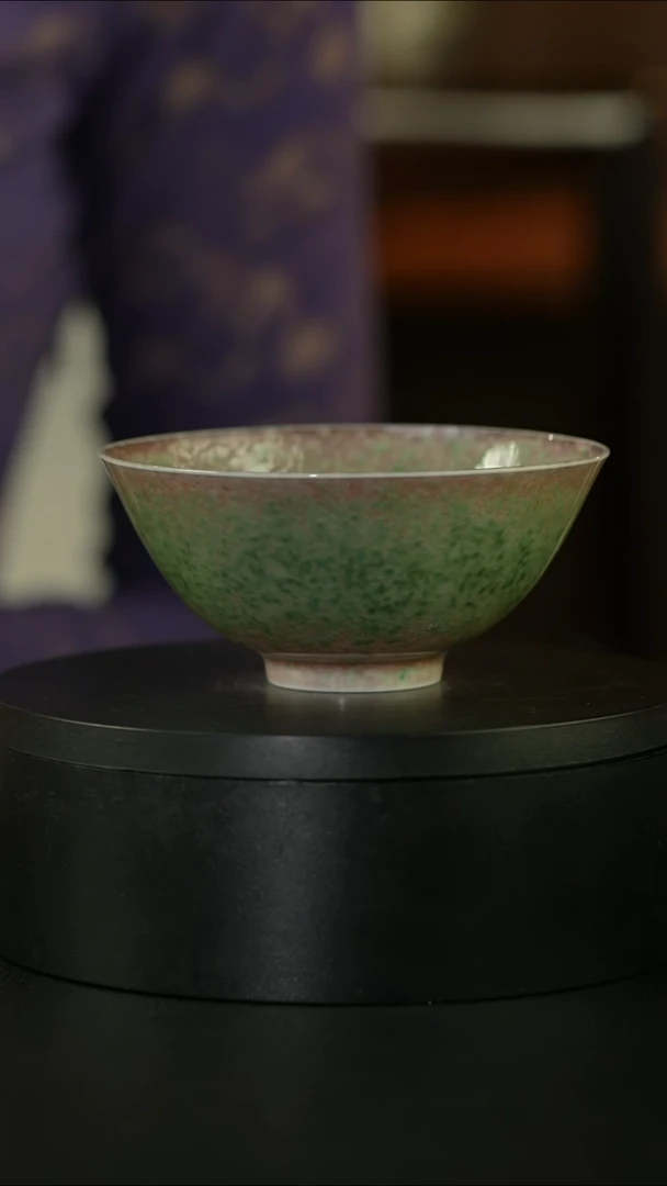 【闪购商品】杯庐陵昱西四字篆款瓜皮绿文乐杯