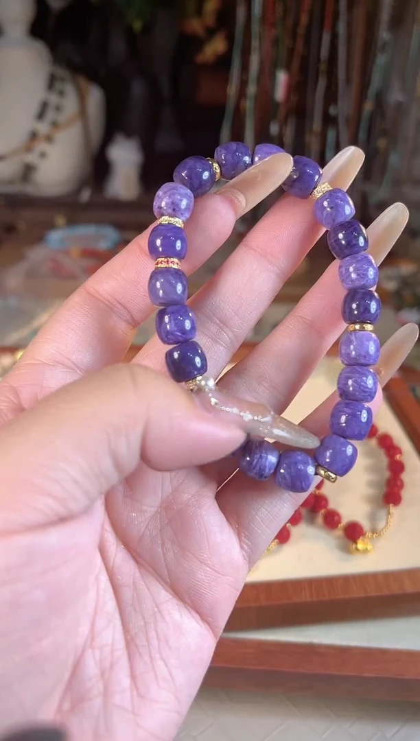 【闪购商品】查罗石（紫龙晶）手串未镶嵌多样性发货其一
