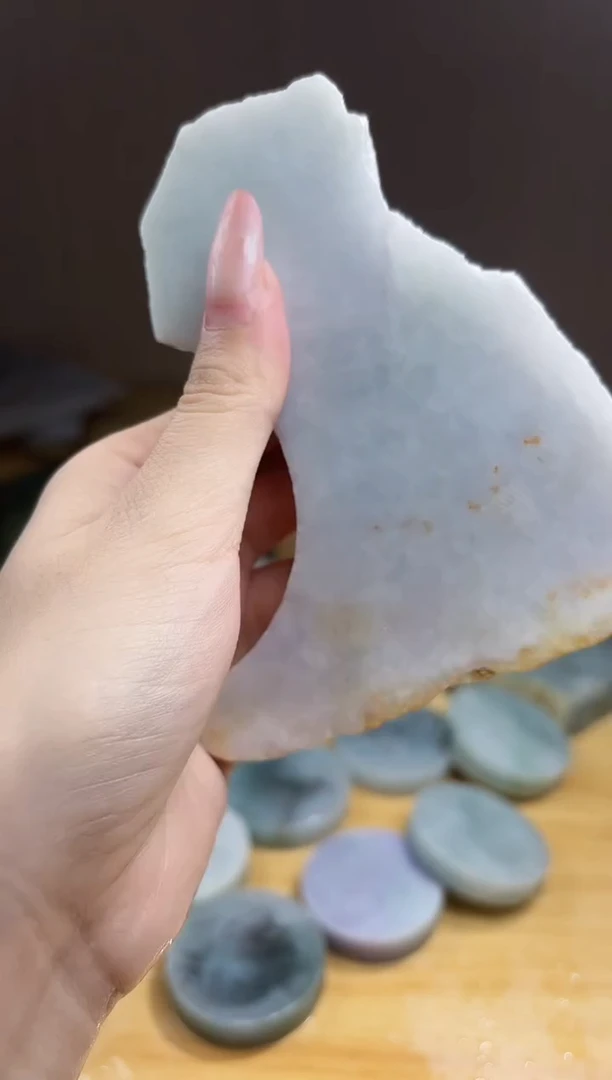 翡翠未镶嵌颈饰翡翠A货 温谭296