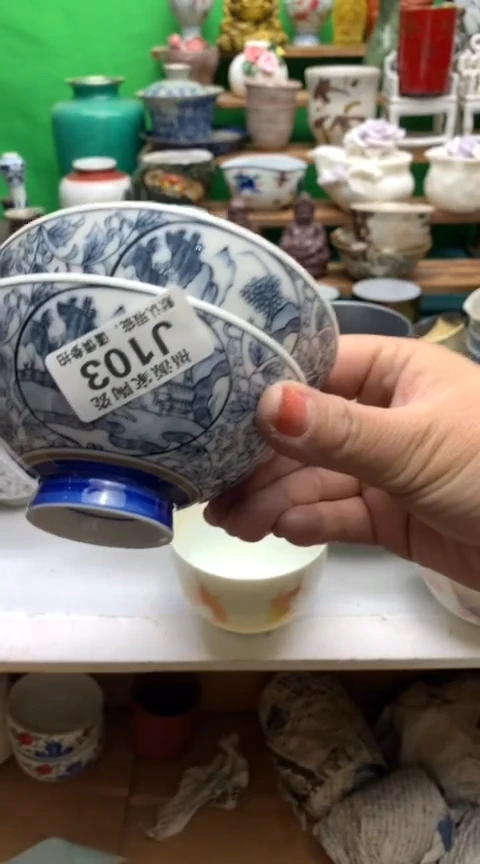 【闪购商品】盖碗海外回流瓷器