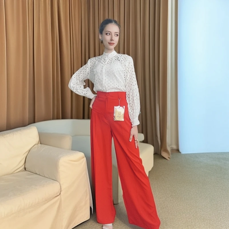 【8888福玛专属】新款高腰加长版阔腿裤加长窄版显腿长