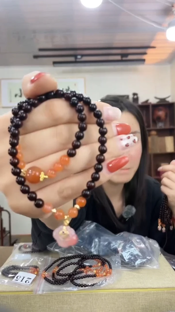 乌木类337小叶紫檀0.6双圈串木木木