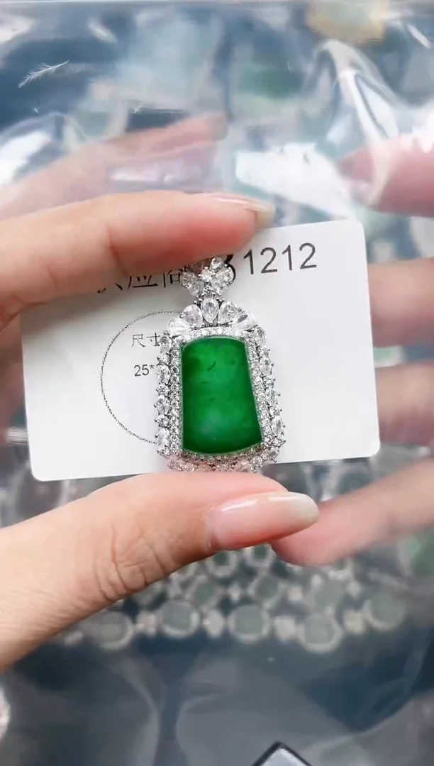 【闪购商品】翡翠颈饰未镶嵌赠皮绳1212