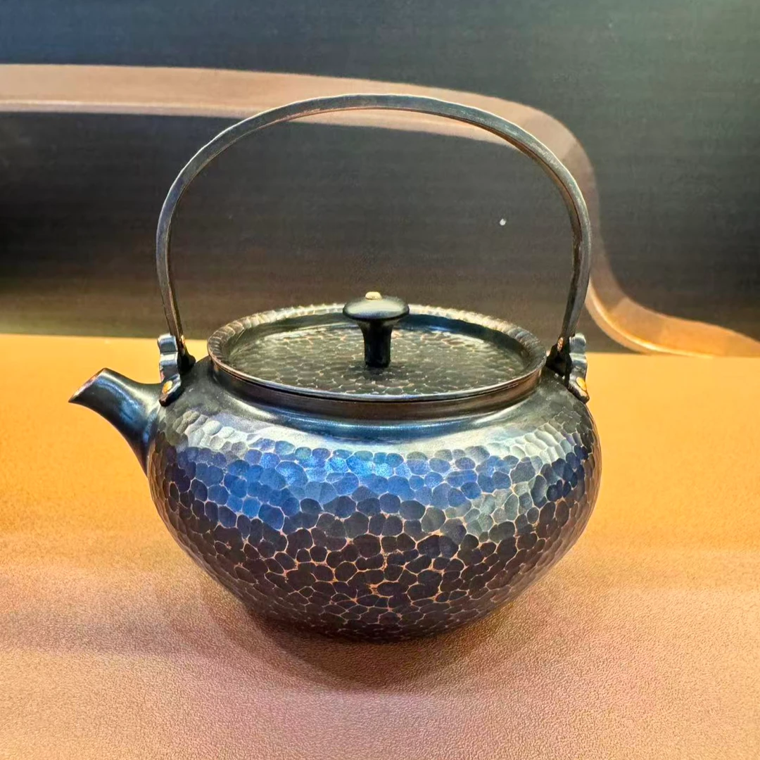 【铜小白】紫溪堂｜纯铜手工复古煮水手工茶壶纯手工梁月壶泡茶壶