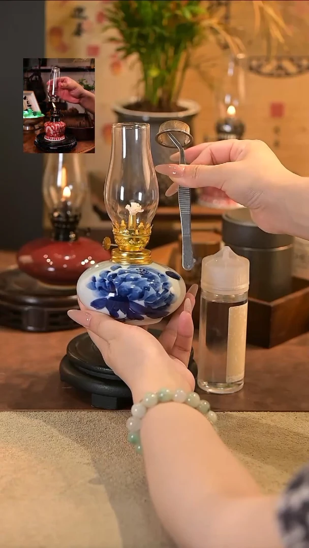 陶瓷景德镇陶瓷香薰灯摆件