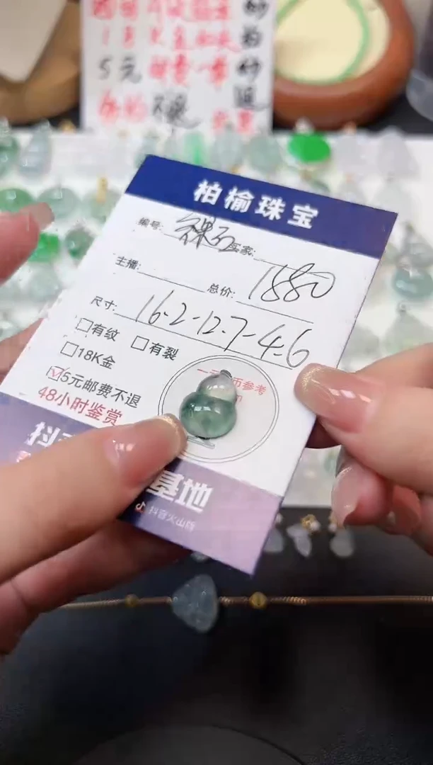 【闪购商品】翡翠颈饰未镶嵌葫芦