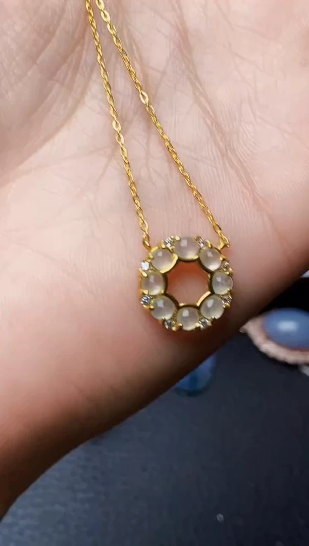 银S925镶嵌戒指翡翠0776