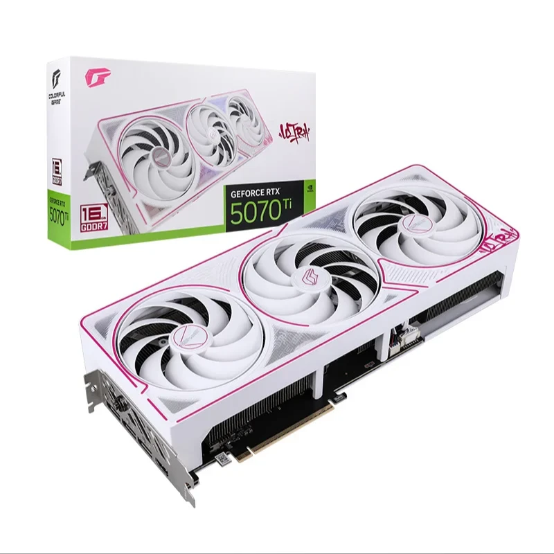 Colorful/七彩虹RTX5070TI Ultra 16G白色黑神话台式电脑游戏显卡