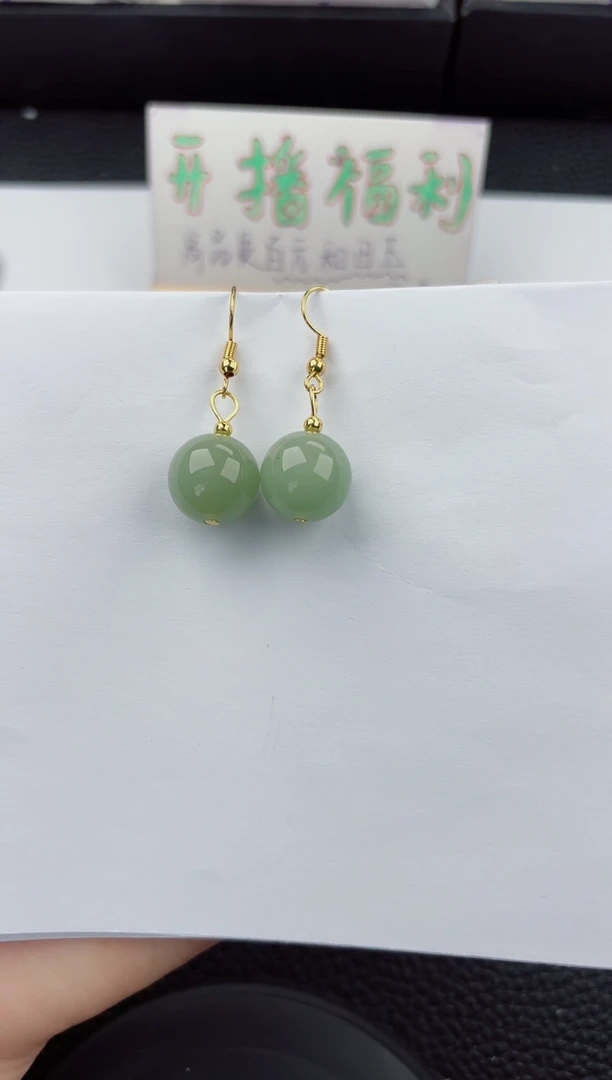 东陵石未镶嵌耳坠111嗨购微色差T1