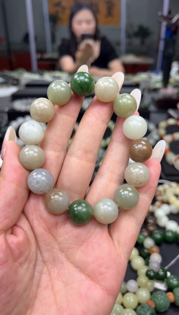 手串未镶嵌和田玉多宝卡14