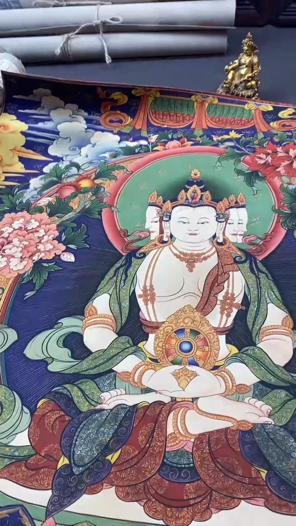 卷轴画王姬藏传唐卡艺术品