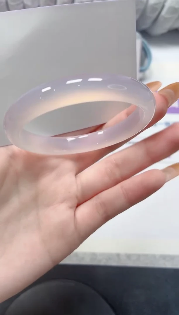 石英质玉手镯未镶嵌13-草花54.5