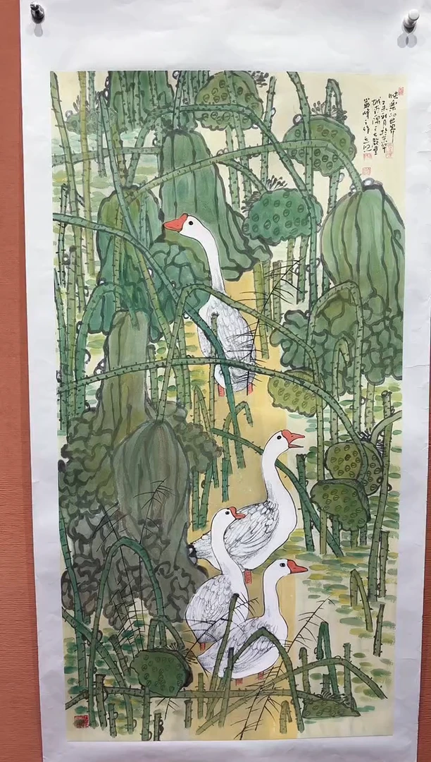 国画太*然师立照老师国画作品