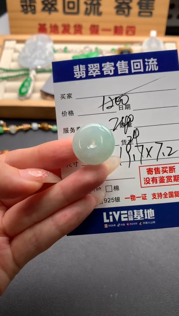 翡翠未镶嵌颈饰10137017