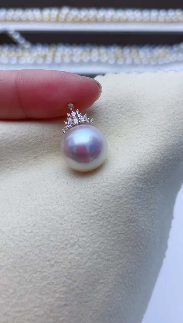 【闪购商品】淡水珍珠颈饰18K金镶嵌A79