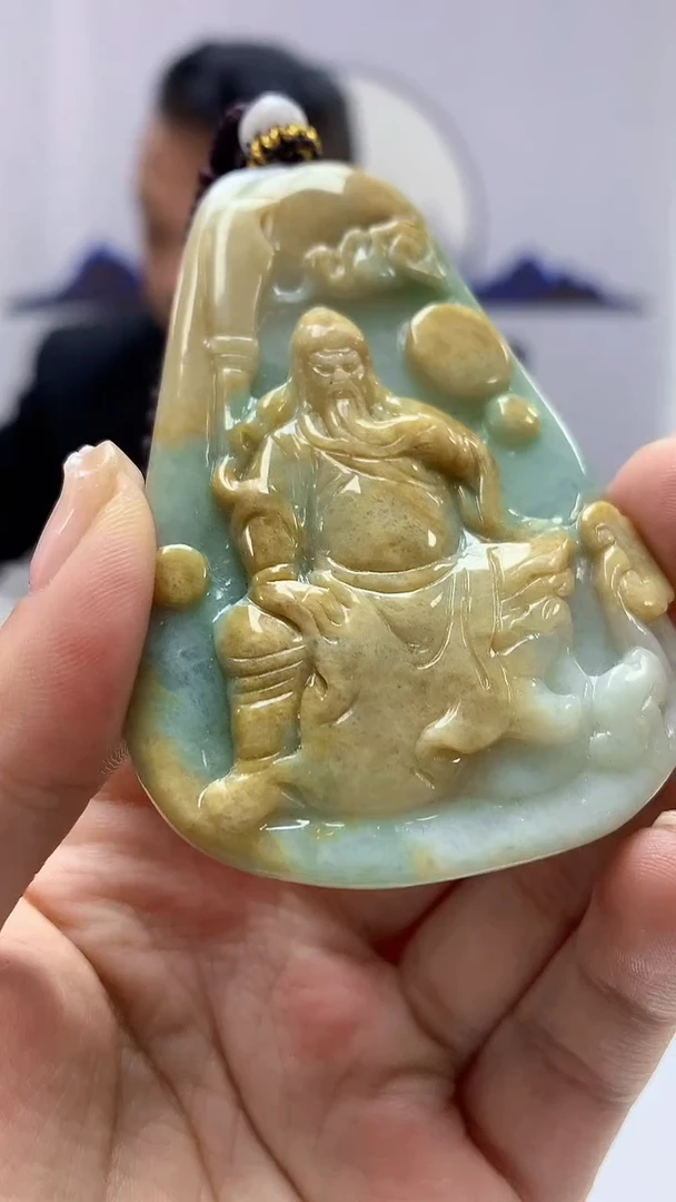 【闪购商品】定制翡翠未镶嵌4969ms-毛货285关公