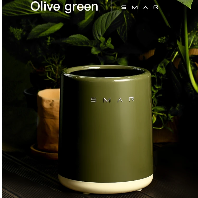 新款升级12L大容量无卡扣烤瓷工艺双层垃圾桶家用客厅厨房垃圾桶