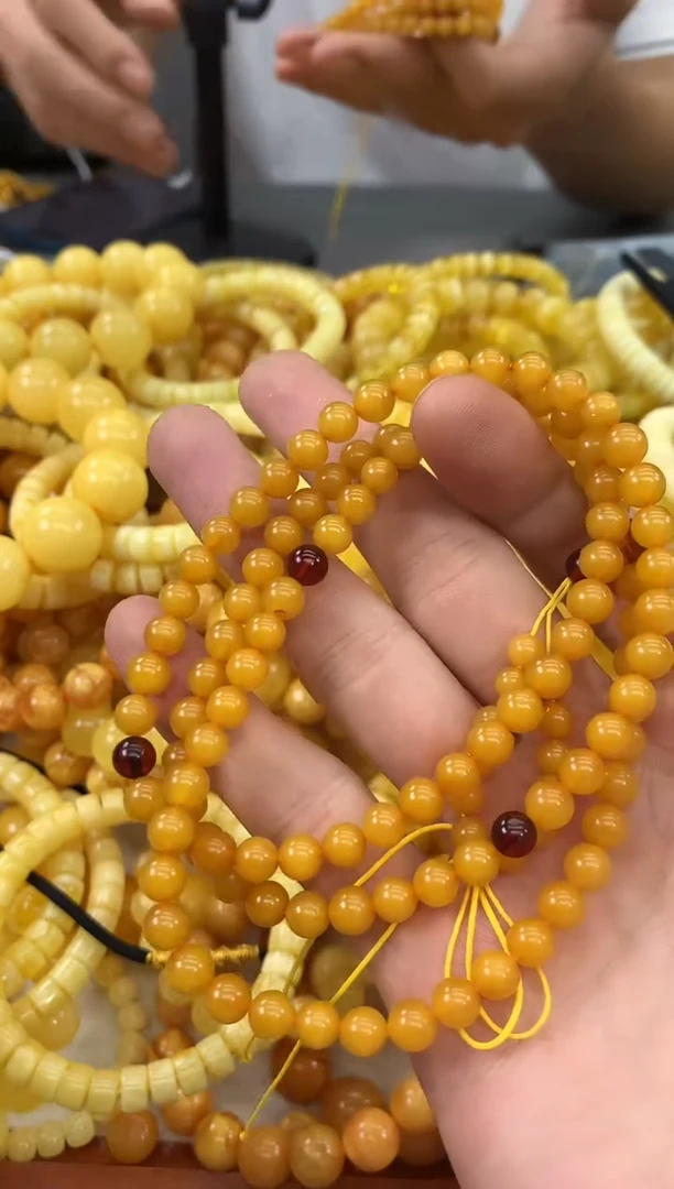 未镶嵌蜜蜡裸石链子