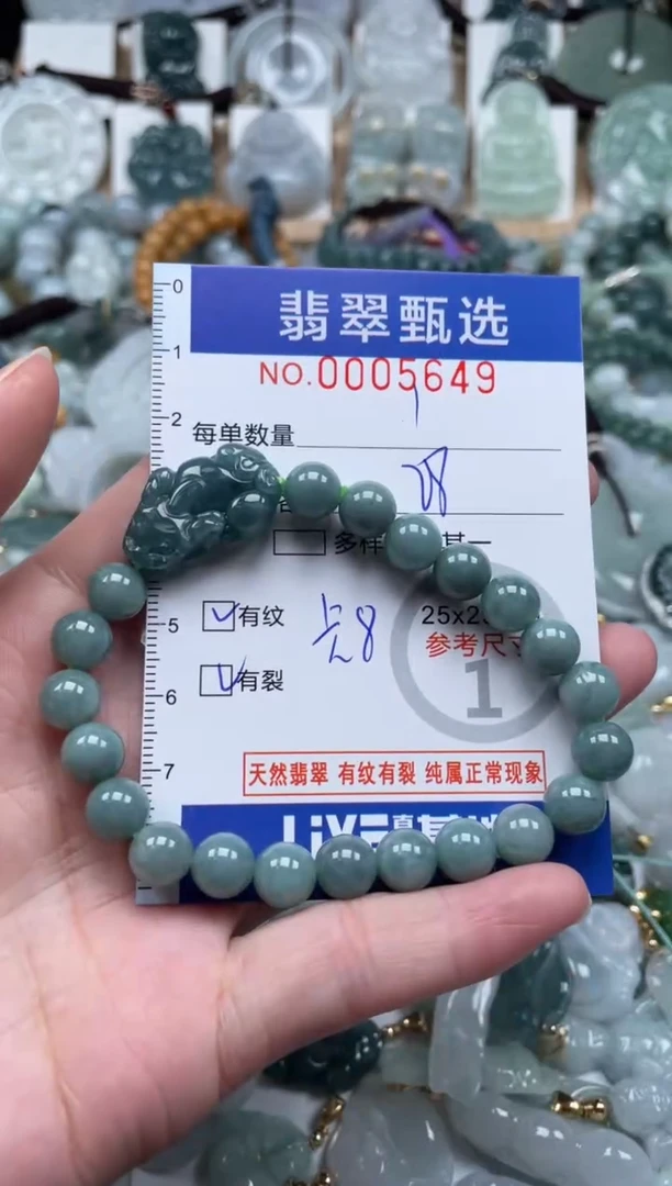 翡翠未镶嵌颈饰00..5649