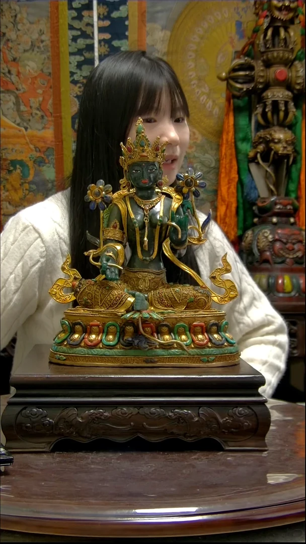 铜像造像收藏铜像造像收藏绿度母