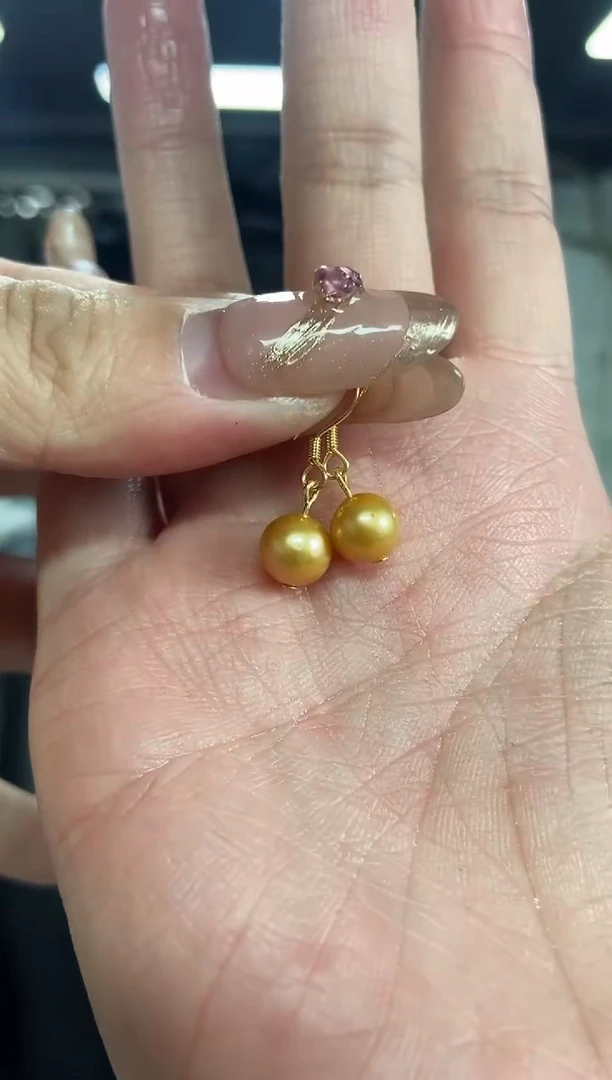 【闪购商品】海水珍珠耳饰银S925镶嵌多样性发其一颜色微差