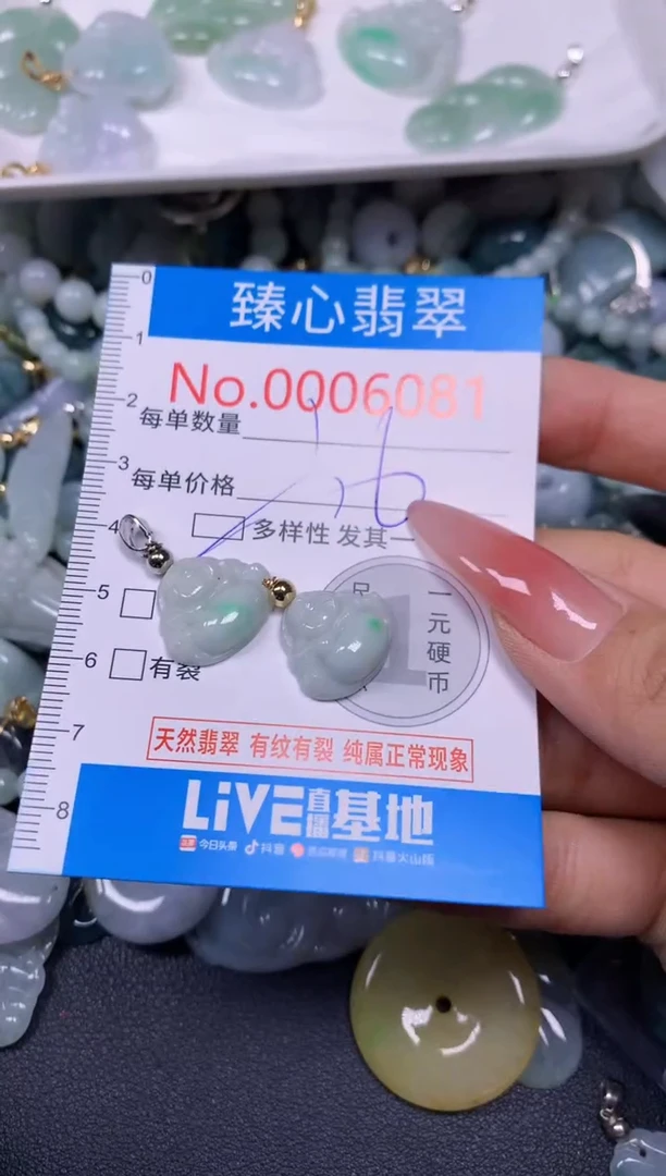 【闪购商品】翡翠颈饰未镶嵌含绳0006081