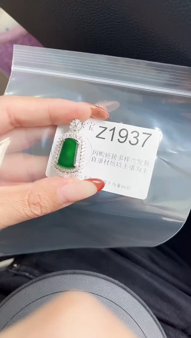 【闪购商品】翡翠颈饰未镶嵌赠皮绳1937