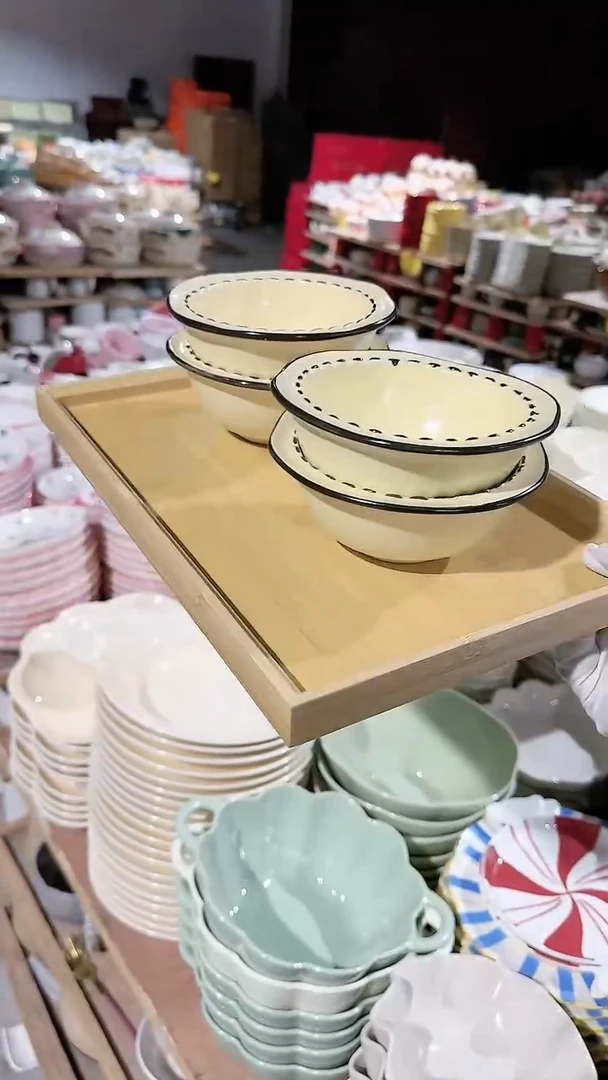 【闪购商品】瓷片4个米饭碗微瑕 凑满20元包邮