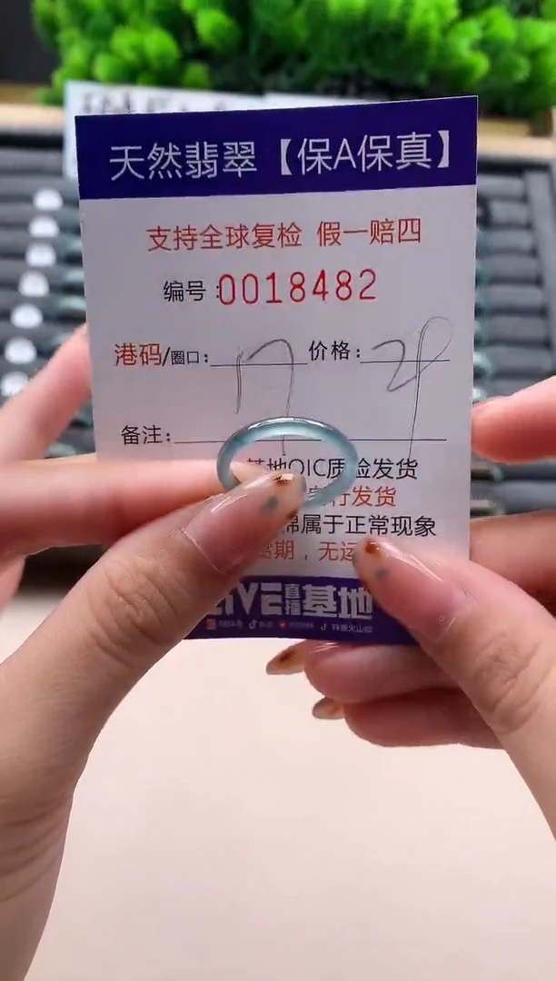 未镶嵌戒指翡翠天然  18482