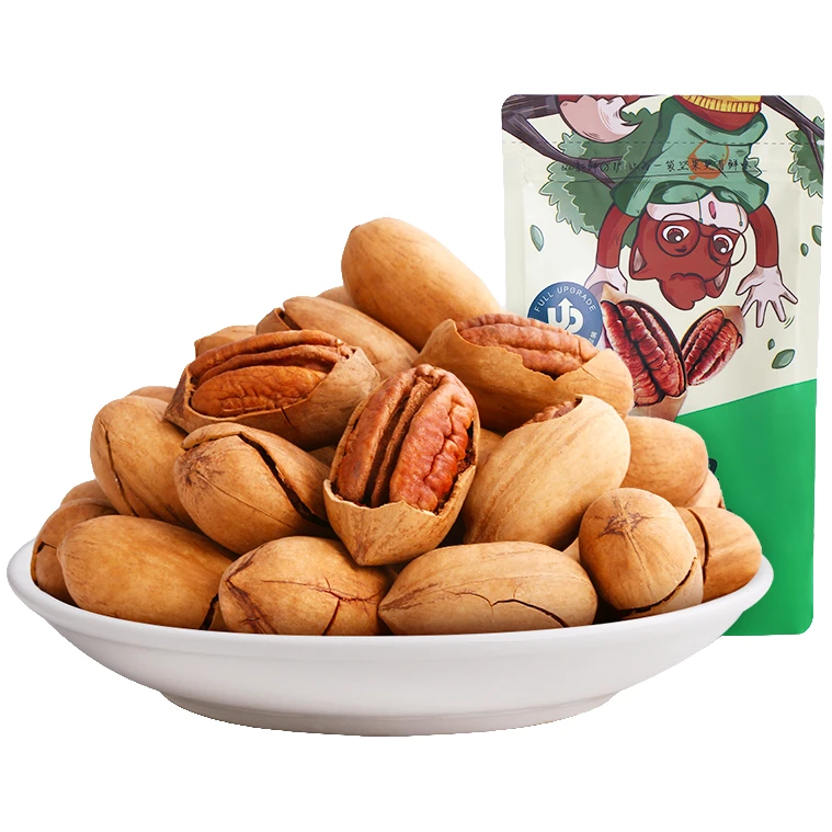 【总裁专属】三只松鼠碧根果100g*3奶油味小吃炒货高端坚果