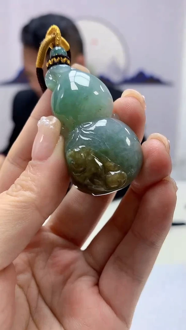 【闪购商品】定制翡翠未镶嵌4969ms-毛货葫芦275