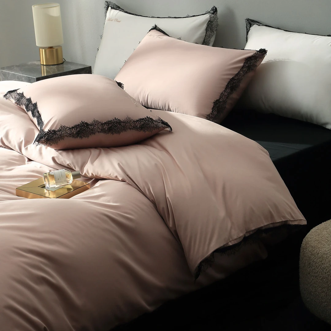 雯妈-MARKCROSS【伊莎贝尔】蕾丝花边80支超细旦四件套