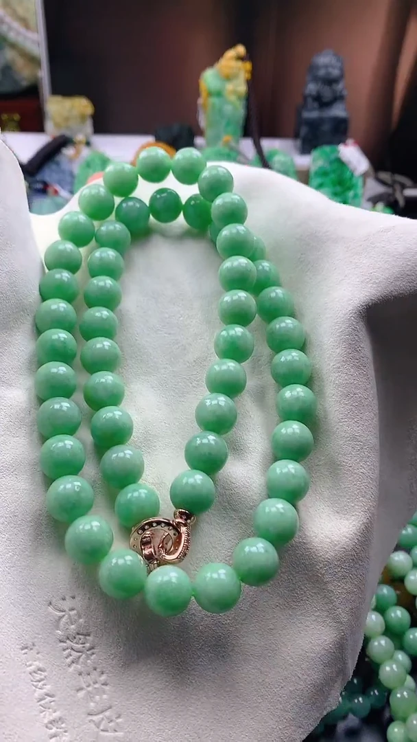 颈饰未镶嵌翡翠语*天然缅甸a货翡翠