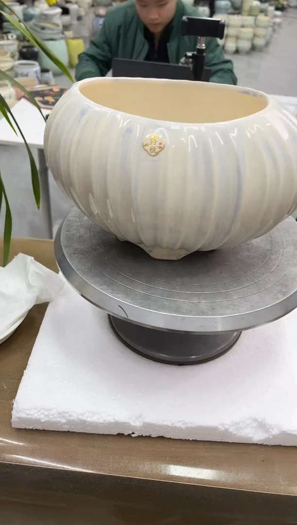 12.25陶瓷花盆直播链接高.16      口17