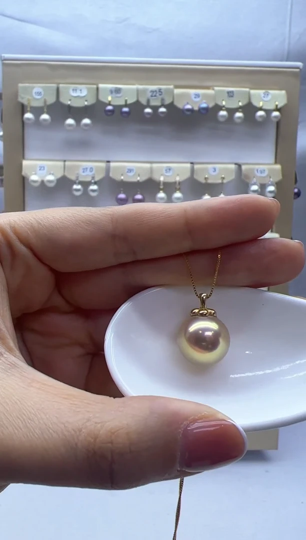 【闪购商品】淡水珍珠吊坠(赠链)银S925镶嵌柿柿如意