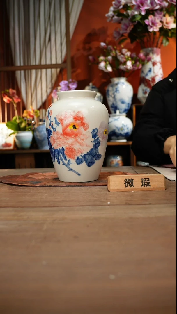 当代高温釉下彩手绘陶瓷餐具