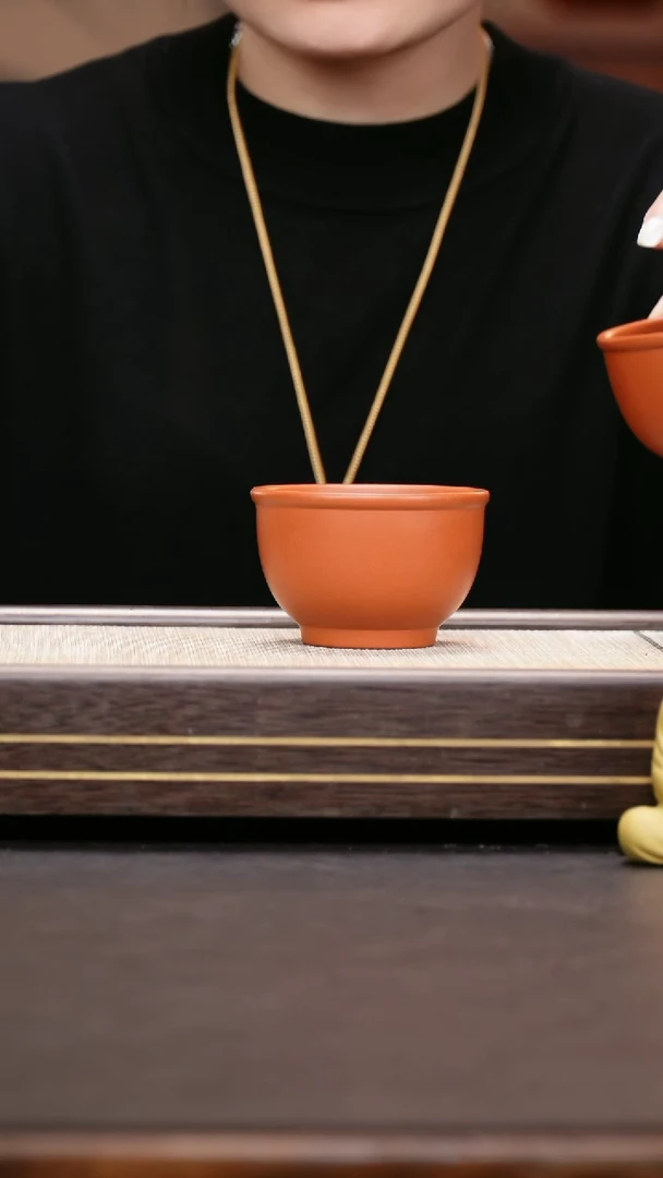 茶壶紫砂小煤窑朱泥  大碗杯