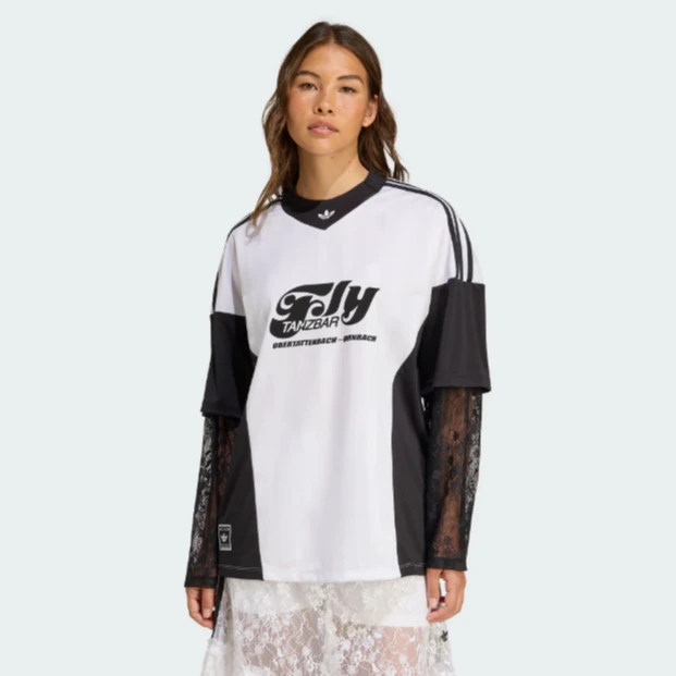 adidas阿迪达斯LACE SKIRT经典运动时尚蕾丝足球风长袖KD2297