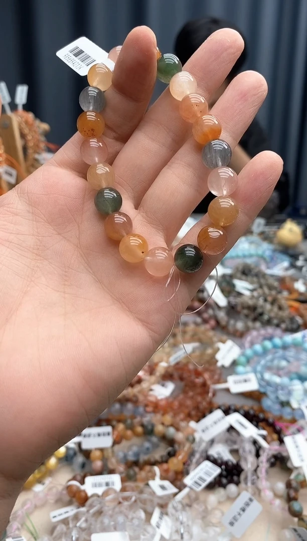 水晶手链未镶嵌A****?彩兔毛