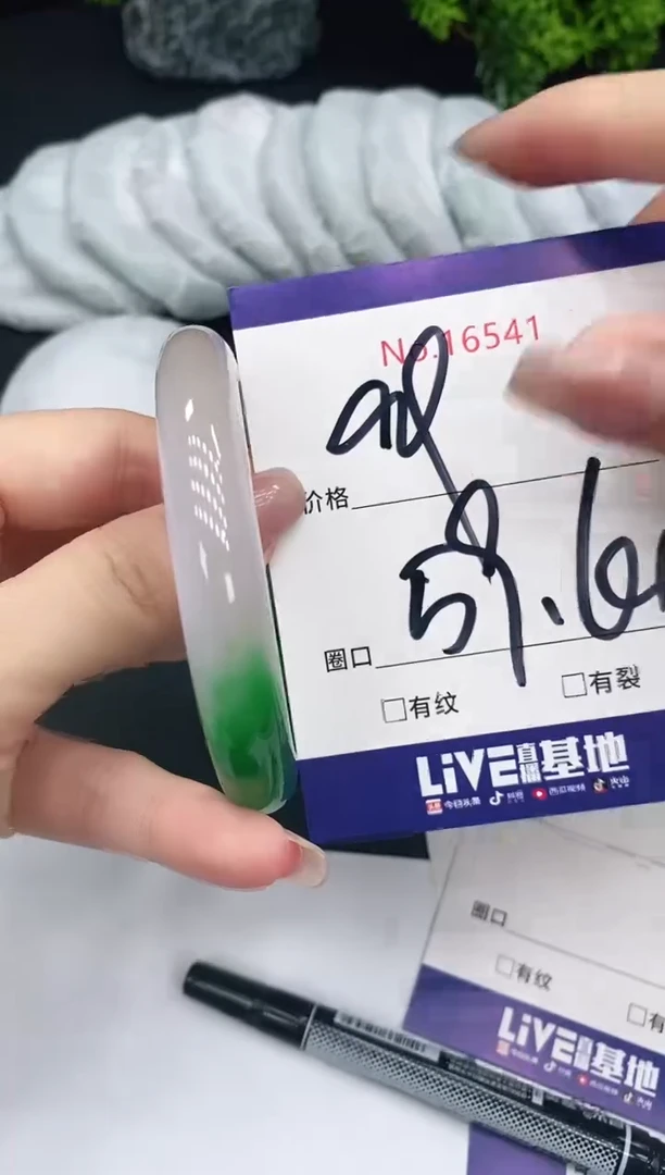 未镶嵌手镯翡翠16541