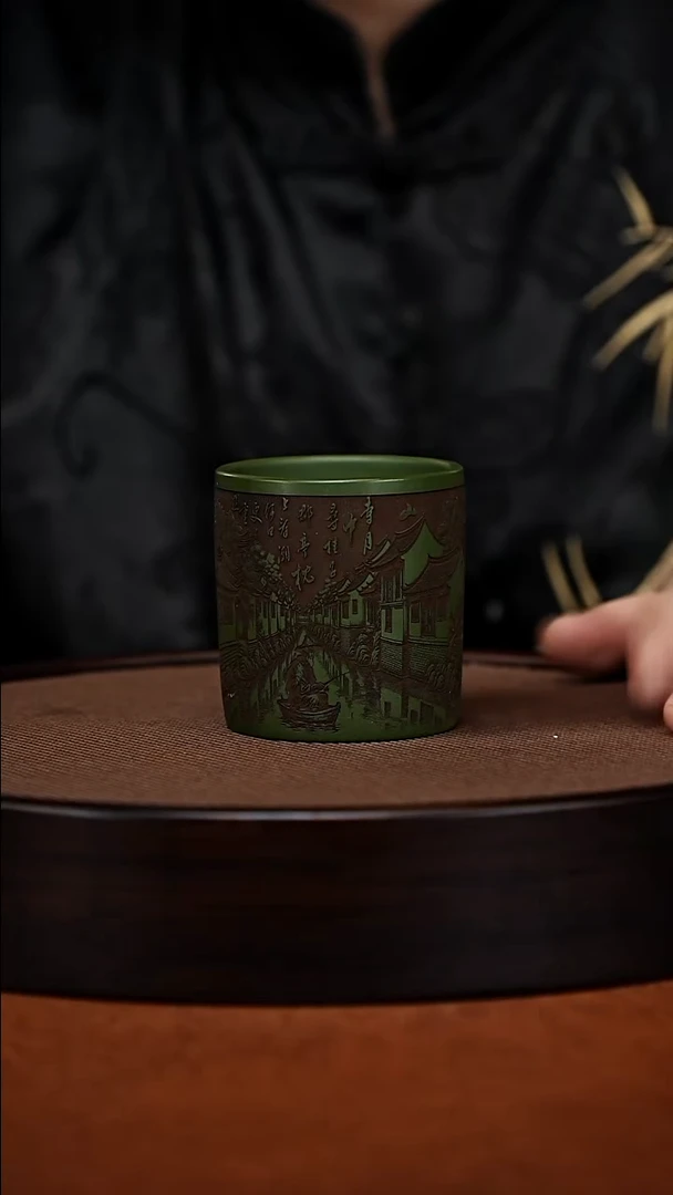 茶杯紫砂原矿紫砂