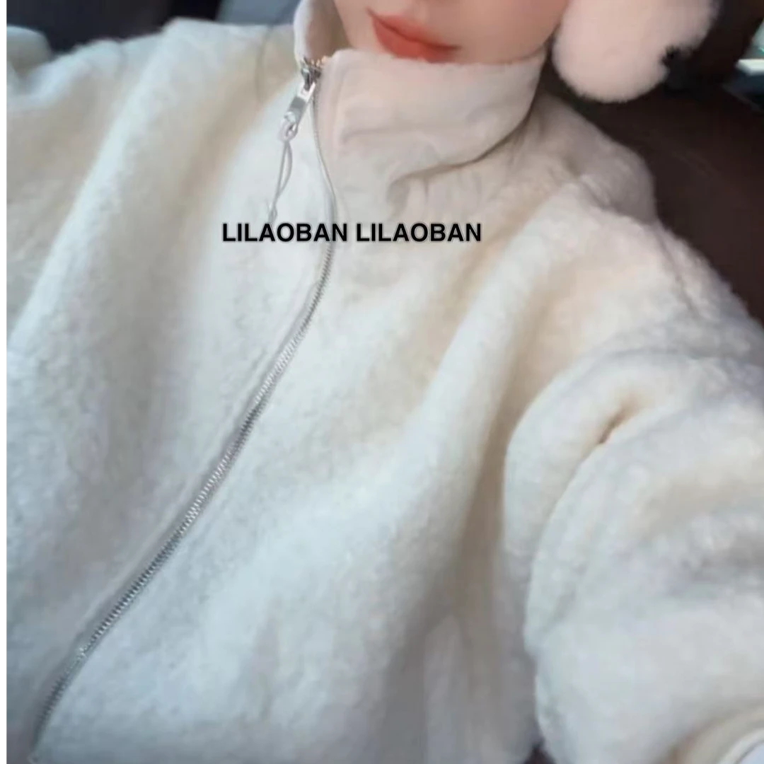 (李老板)   设计师原创雪花绒洋气外套