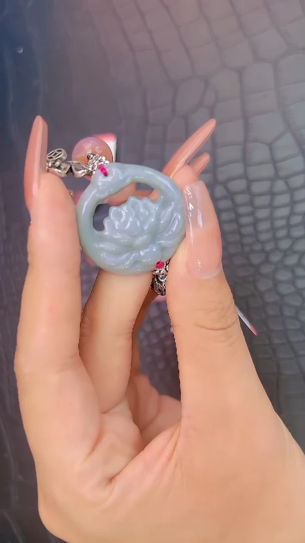 未镶嵌手链翡翠翡翠莲花手链