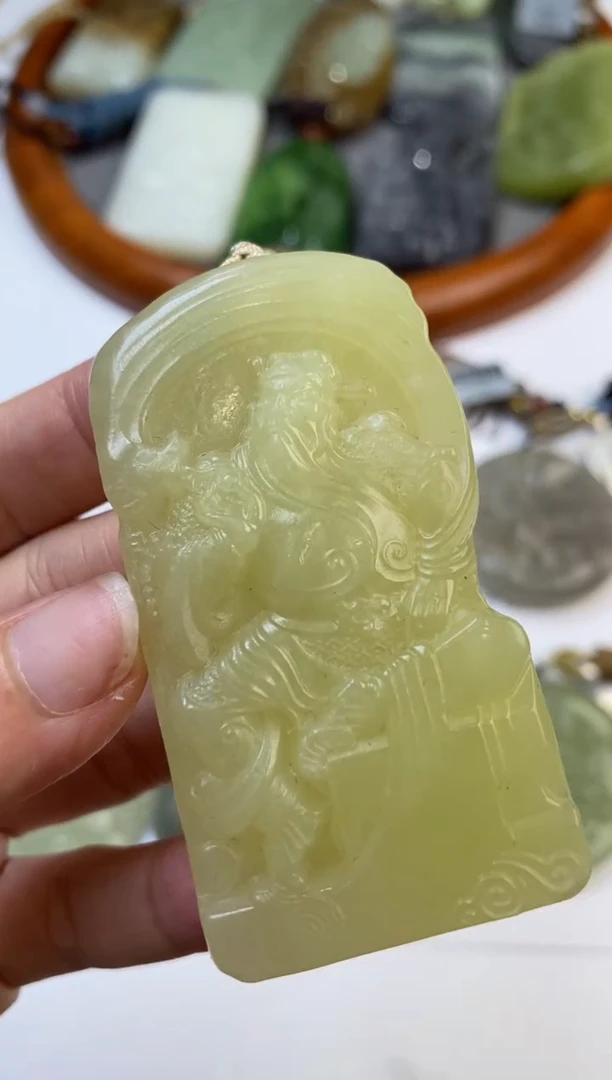 未镶嵌和田玉挂件白**g303302      多人